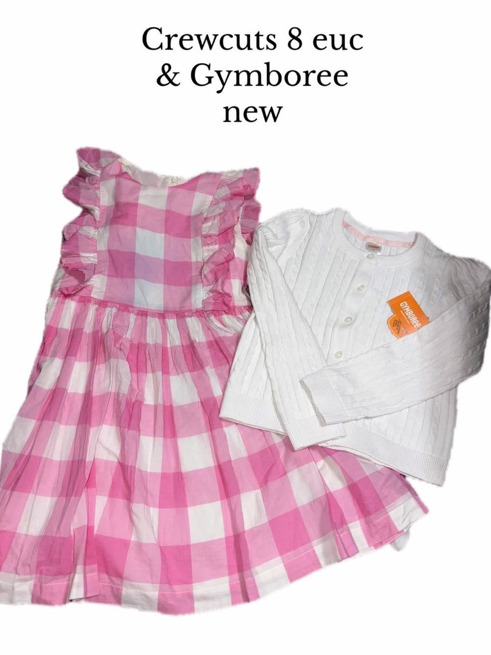 Crewcuts dress & Gymboree cardigan